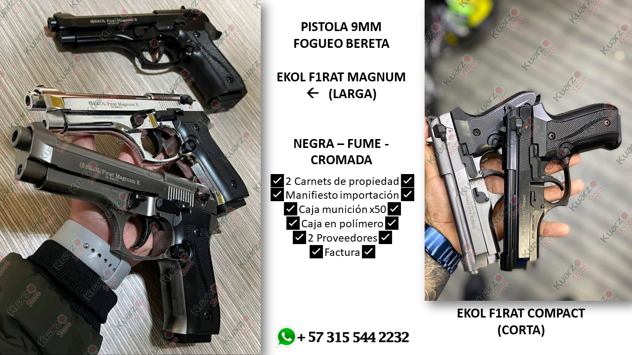 Pistola Zoraki 914 Td Fogueo 9mm-full Metal,envio Gratis