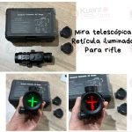 MIRA TELESCOPICA RETICULA ILUMINADA RIFLE
