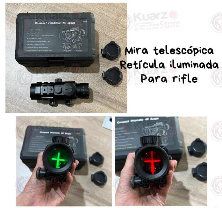 MIRA TELESCOPICA RETICULA ILUMINADA RIFLE