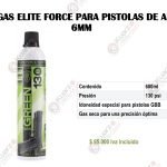 GREEN GAS ELITE FOCE PARA PISTOLA AIRSOFT 6MM