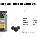 TARRO x500 BOLA DE GOMA CAL .43