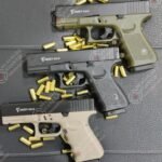 PISTOLA TRAUMATICA KUZEY GN19 9MM NEGRA VERDE TIPO GLOCK