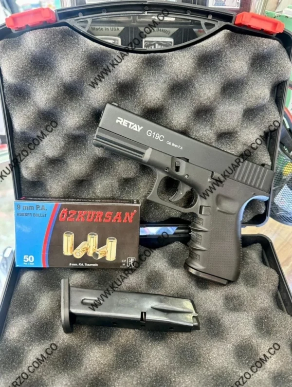 Pistola Traumática Retay G19 C 9mm: La Glock Compacta Táctica