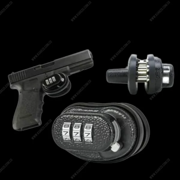 Candado de Seguridad para Gatillo con Clave – Bloqueo Preventivo para Pistola y Revólver