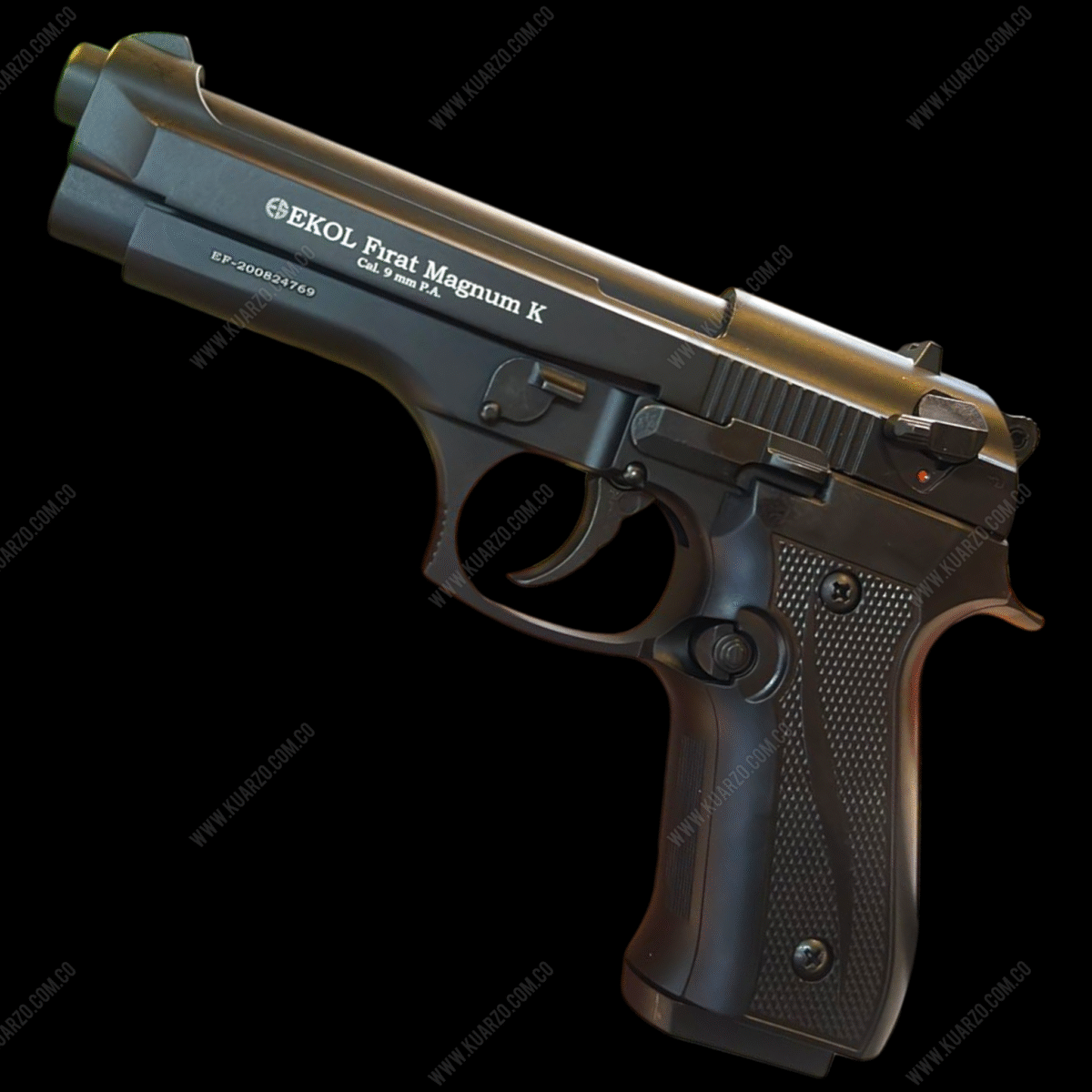PISTOLA TRAUMATICA EKOL FIRAT MAGNUM 9MM NEGRA P.A