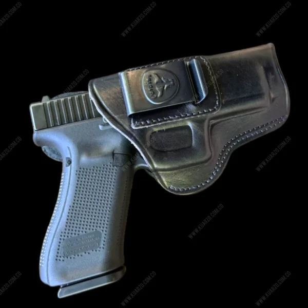 Funda de Cuero Genuino para Pistola y Revólver – Estilo Clásico y Protección