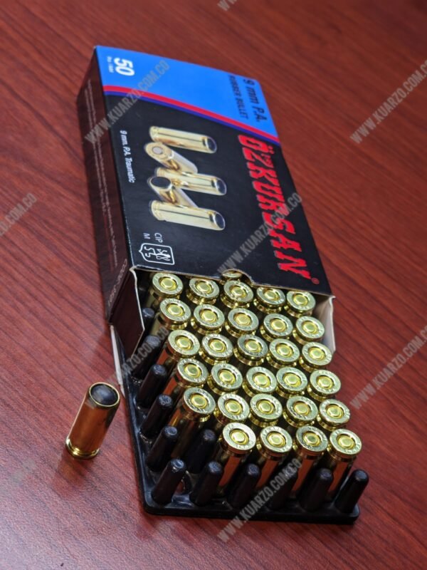 Munición Traumática Ozkurzan 9mm (Caja x50): Potencia Turbo y Cero Encasquillamiento
