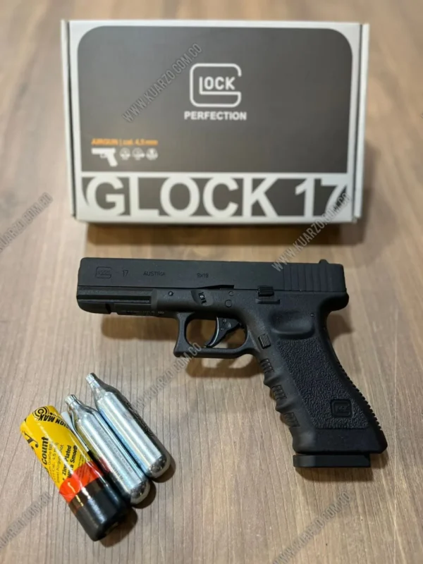 PISTOLA BALINES GLOCK 17 CAL 4.5 MM