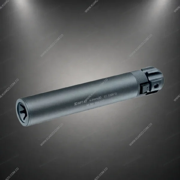 Silenciador Simulado Heckler & Koch MP7 A1: Estética y Funcionalidad Profesional [Rosca Directa]