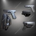 Chapuza en Cuero para Pistola Glock: Funda de Cinturón Premium [Compatible con Modelos G17, G19 y G25]