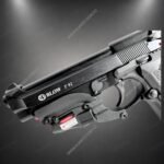 Láser Táctico Laser Tech Láser Rojo de Pinza para Pistola sin Riel Montura Abrazadera para Guardamonte y Haz Rojo: Puntería Láser para Pistolas Clásicas [Fijación por Tornillos en Guardamonte]