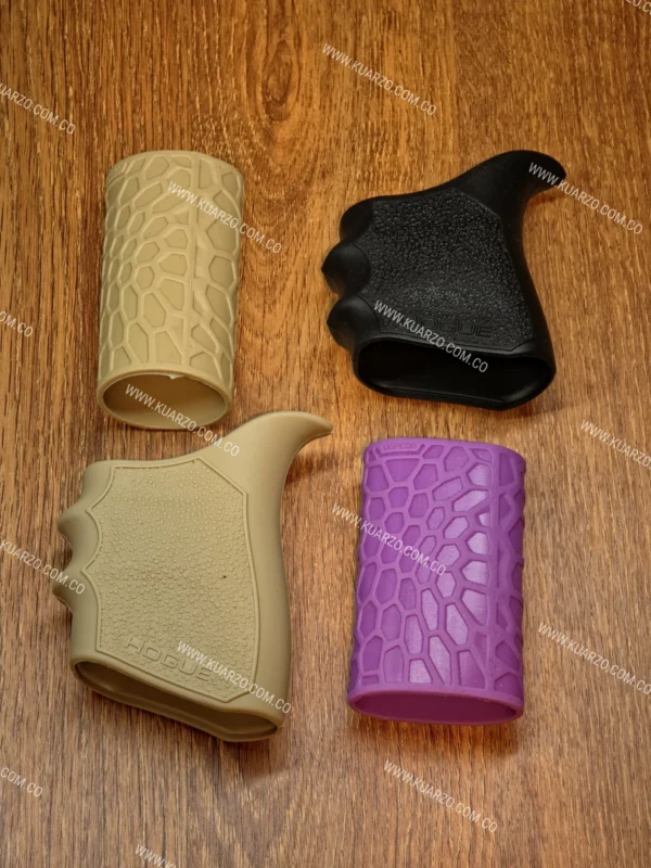 Grip Táctico Beavertail con Cola de Castor y Amortiguación para Glock, Indumil Córdova, Fogueo y Airsoft [Pack 4 Unidades]
