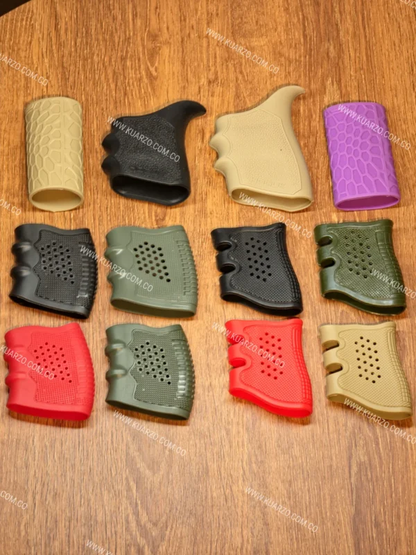 Grip Táctico de Goma Ergonómico Multicapa para Pistola Glock, Beretta, Sig Sauer, Indumil Córdova, Taurus, Fogueo Zoraki, Ekol, Airsoft [Control Antideslizante]