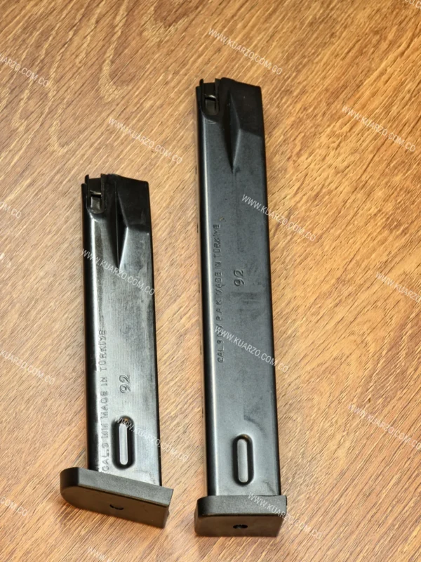Proveedor Metálico Original 9mm P.A.K. Alta Capacidad para Beretta 92 / Ekol Firat / Blow F92 / Retay Mod 92 : Alimentación Continua sin Atascos